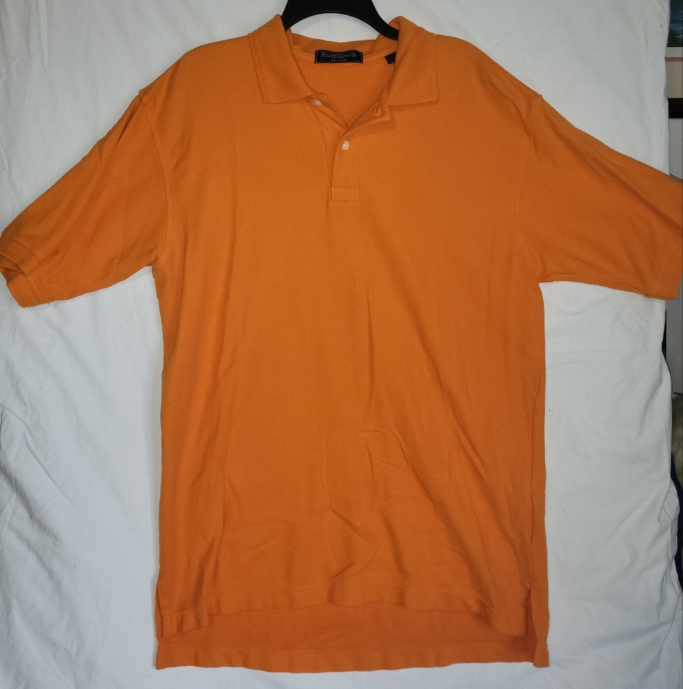 Orange Buttoned Collar Shirt - image 1